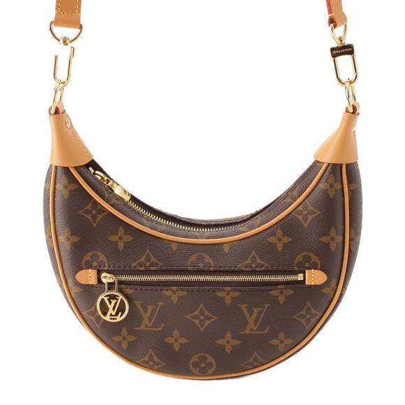 Louis Vuitton Monogram Loop Hobo Chain Shoulder Bag Brown - Picture 1 of 10